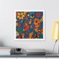 Love and Life Art in the Style of Joan Miro 'Designed by AI' Canvas Art Print