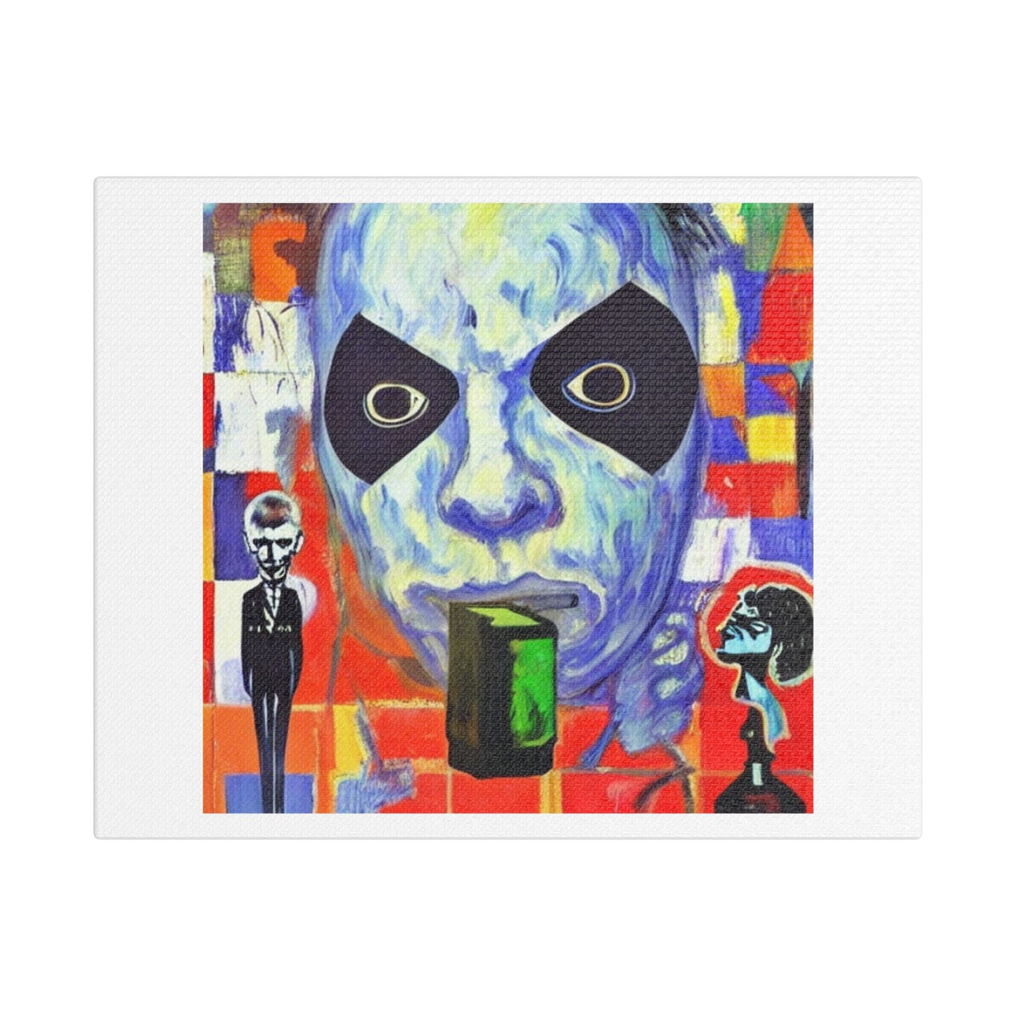 World History Of Humanity Mask Acrylic In Damien Hirst Style II 'Designed by AI'