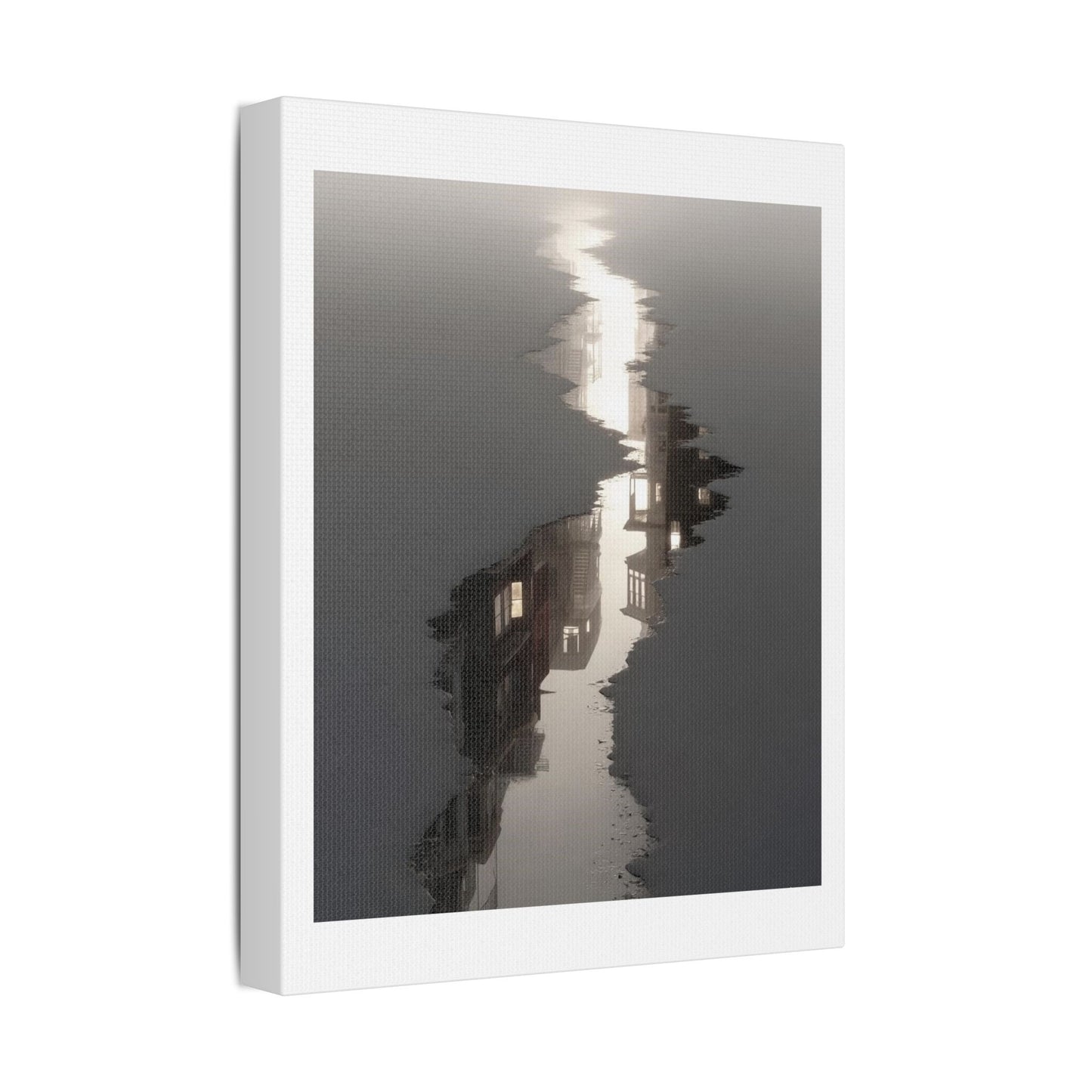 Illusion of Physical Reality 'Designed by AI' Art Print on Canvas