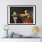 Saint Jerome Writing (1605-1606) by Caravaggio, Large Framed Art Print