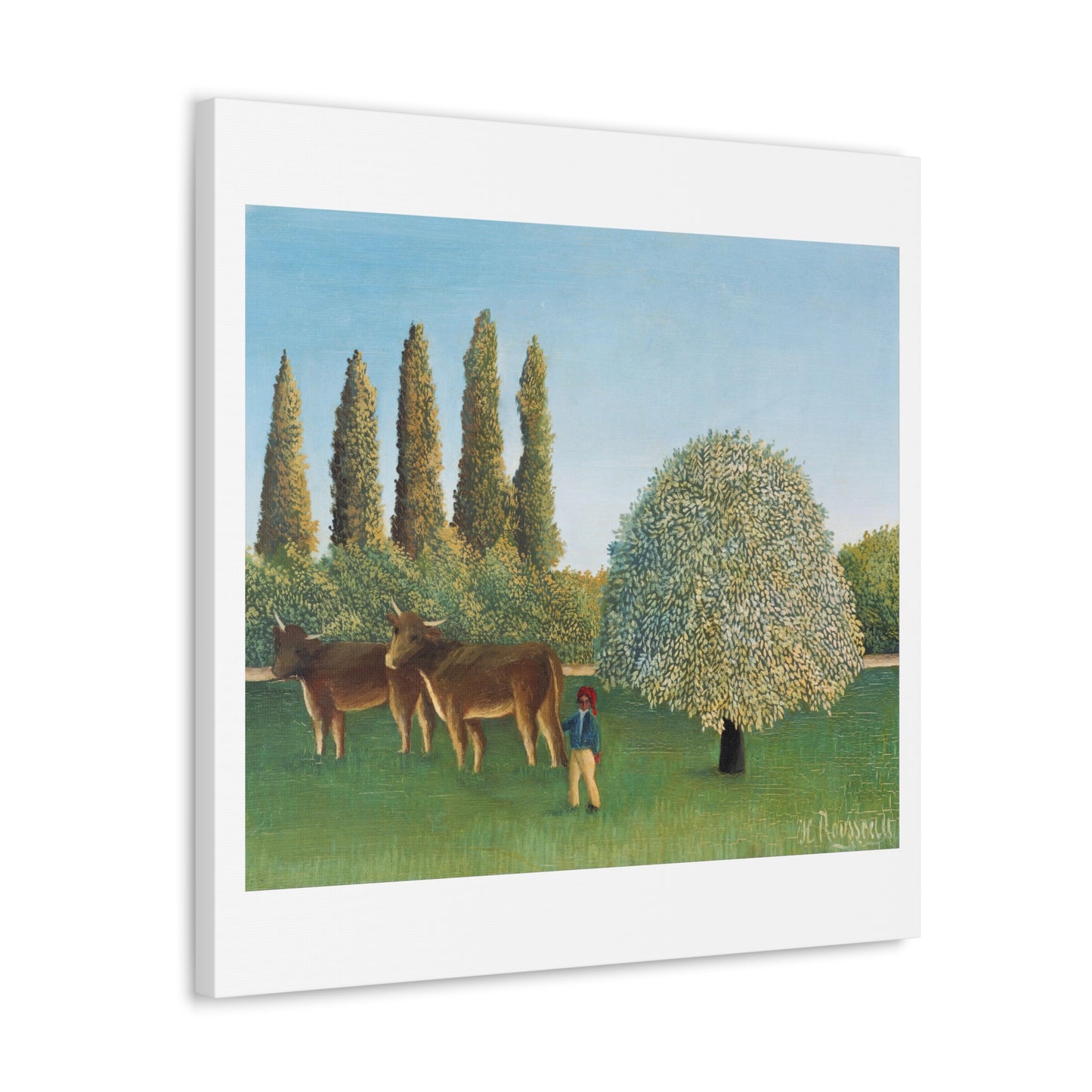 Henri Rousseau's Meadowland 'The Pasture' (1910) Canvas Art Print from the Original