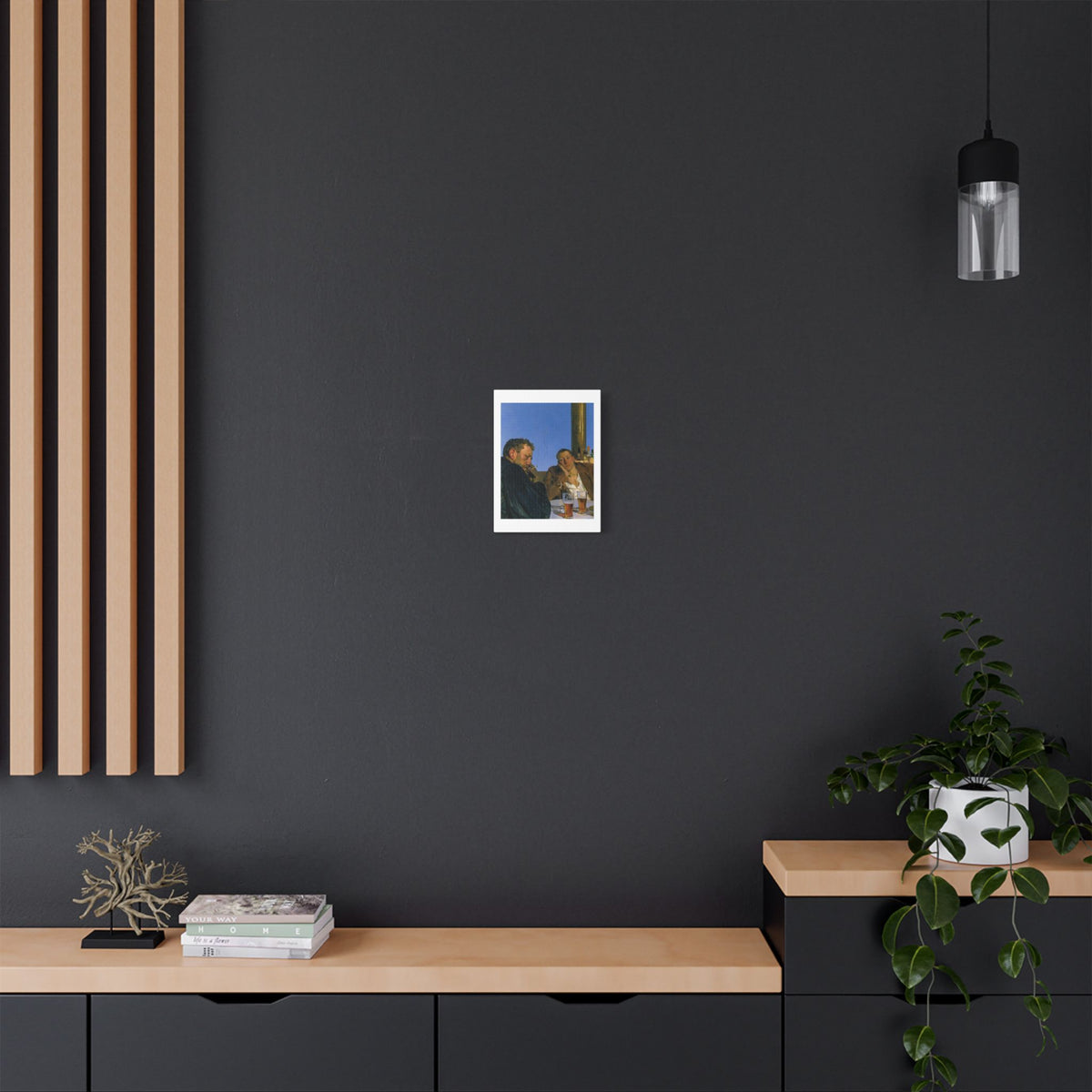 Café Art III, Print on Satin Canvas, Stretched