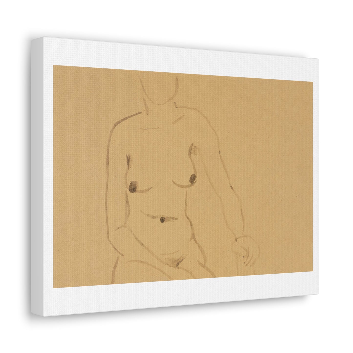 Torso of a Nude Woman (1900) by Jane Poupelet, Art Print from the Original on Canvas