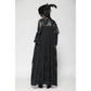 Dark in Love Emersyn Elegant Gothic Lace-Trimmed Long Robe