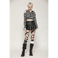Dark in Love Xianne Prison Bunny Striped Hooded Crop Top