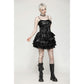 Dark in Love Harriet Punk Shiny Faux Leather Layered Dress