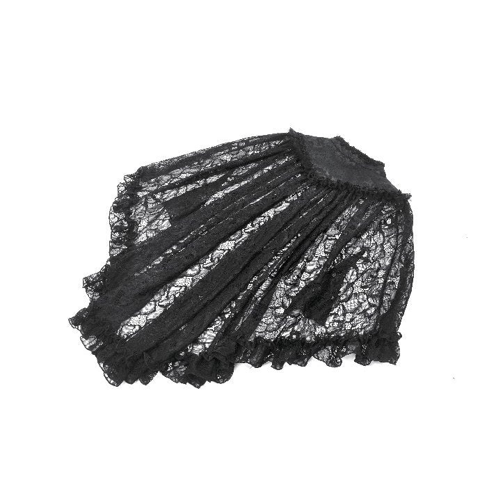 Dark in Love Zuri Vintage Lace Cape with Flowing Sleeves