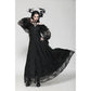 Dark in Love Cosette Elegant Gothic Off-Shoulder Ruffle Maxi Dress