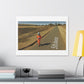 Weird Google Street View, Absurdist Art 'Designed by AI' Satin Canvas Print
