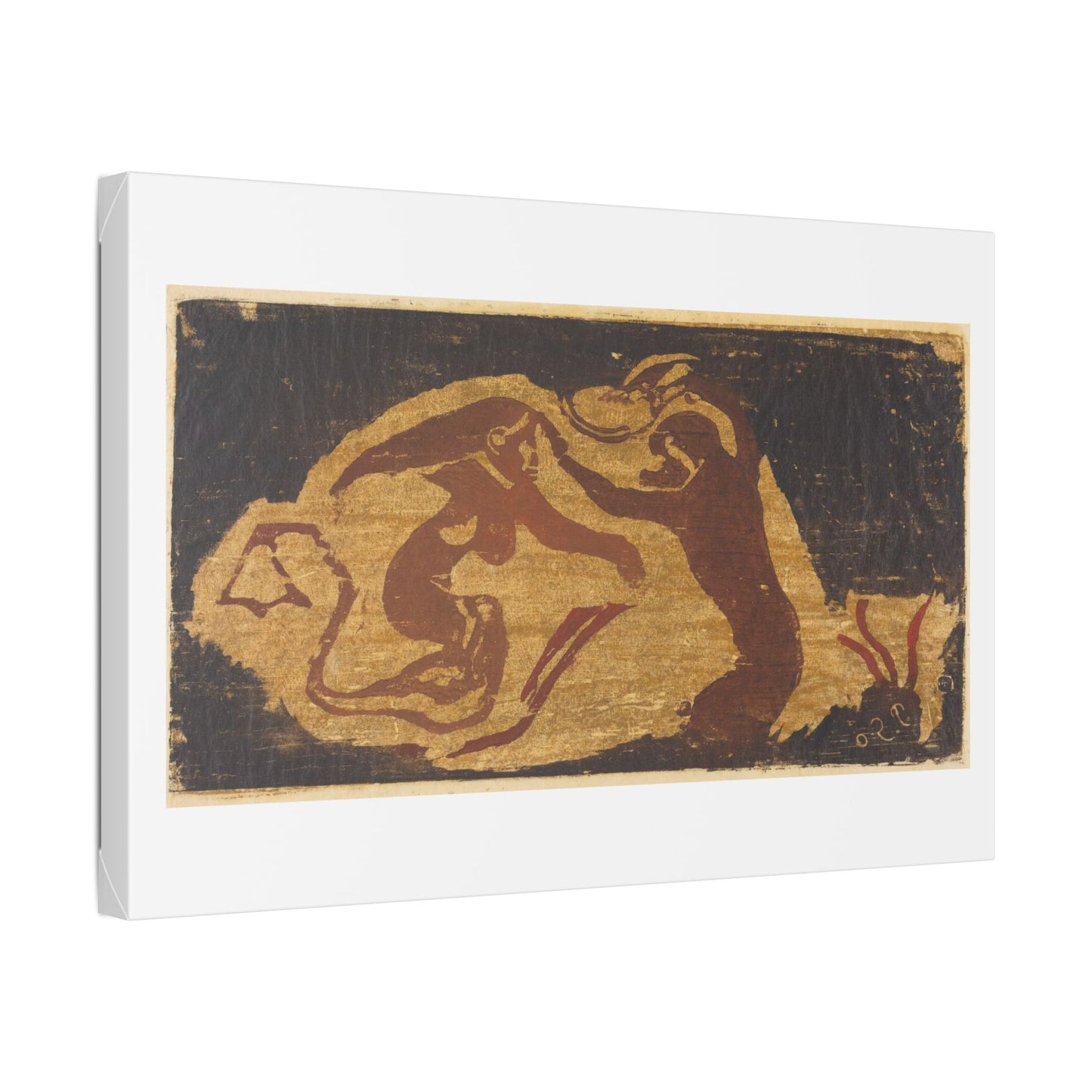 The Mermaid and the Monkey (1848-1903) by Paul Gauguin, from the Original, Canvas Art Print