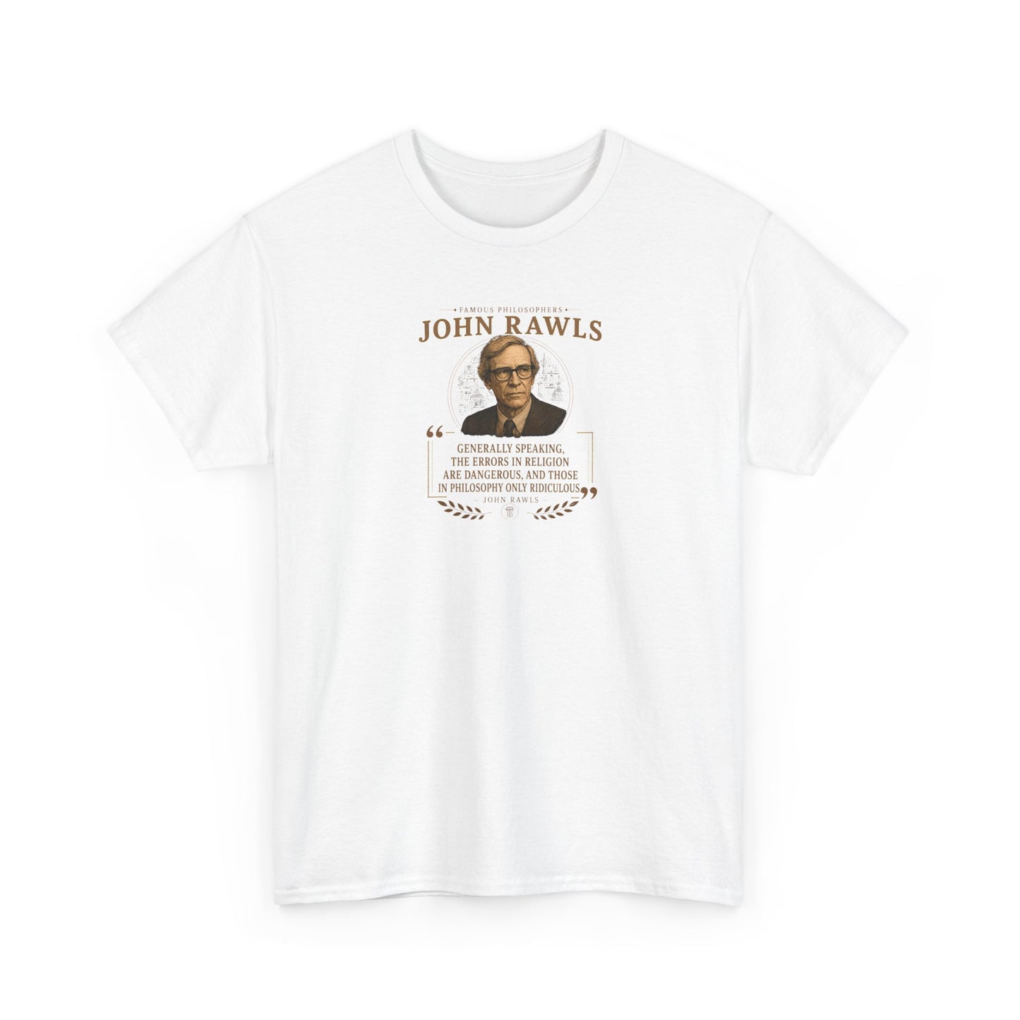 John Rawls on the Errors of Religions, Philosophy Tribute T-Shirt