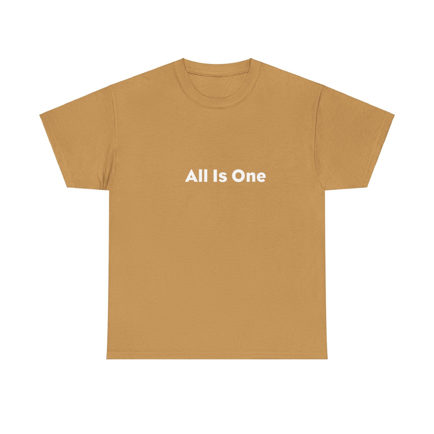 All Is One One 哲学的なコットン T シャツ。ヨガ。マインドボディアウェアネスTシャツ