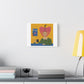 I Cheer for Me, Cartoon Art Print on Canvas