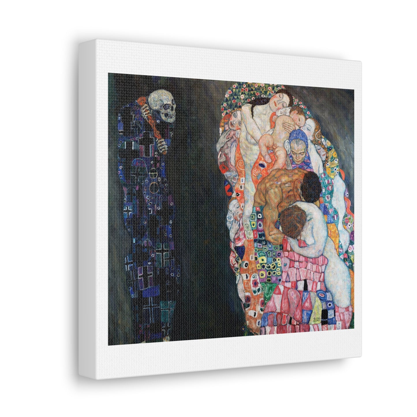 Death and Life (1910-1915) by Gustav Klimt, Art Print on Canvas, Stretched