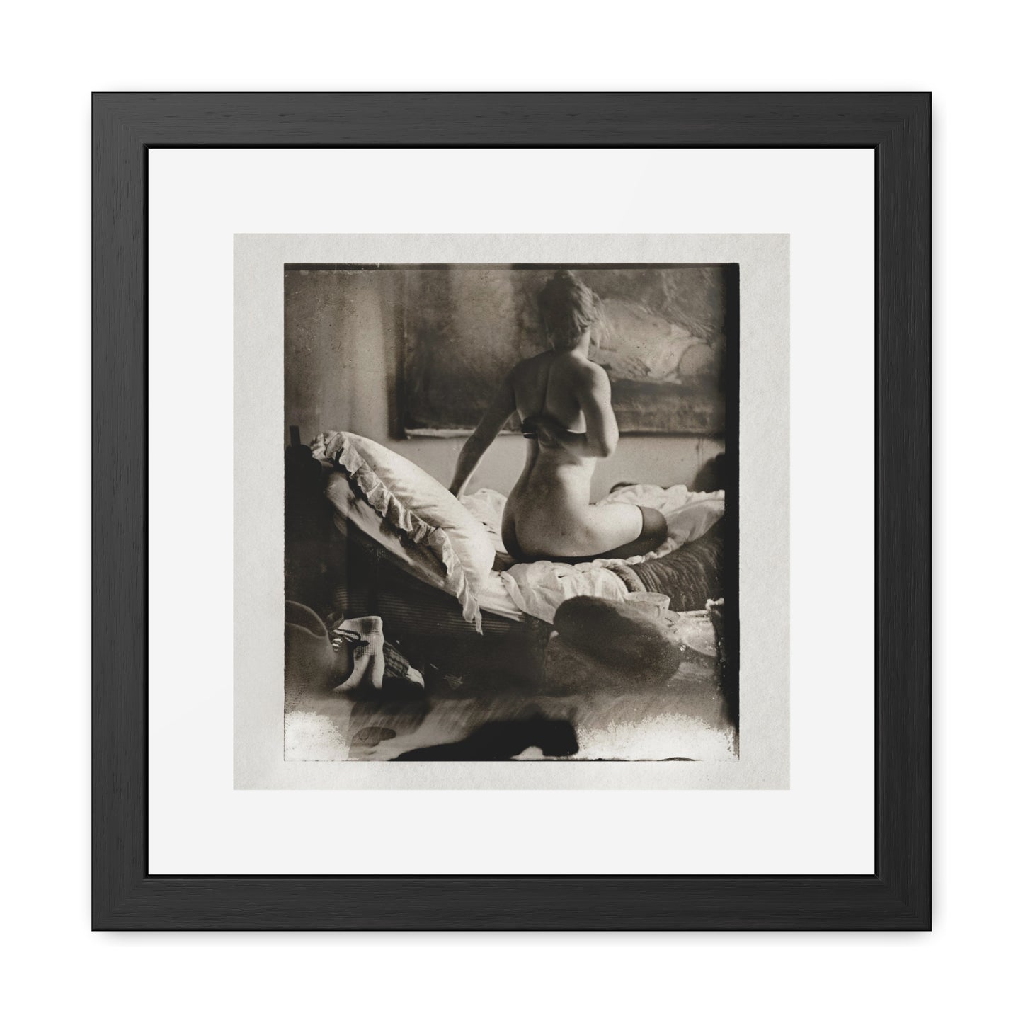 Nude Photography of Marie Jordan (circa 1889) by George Hendrik Breitner, Wooden Framed Print