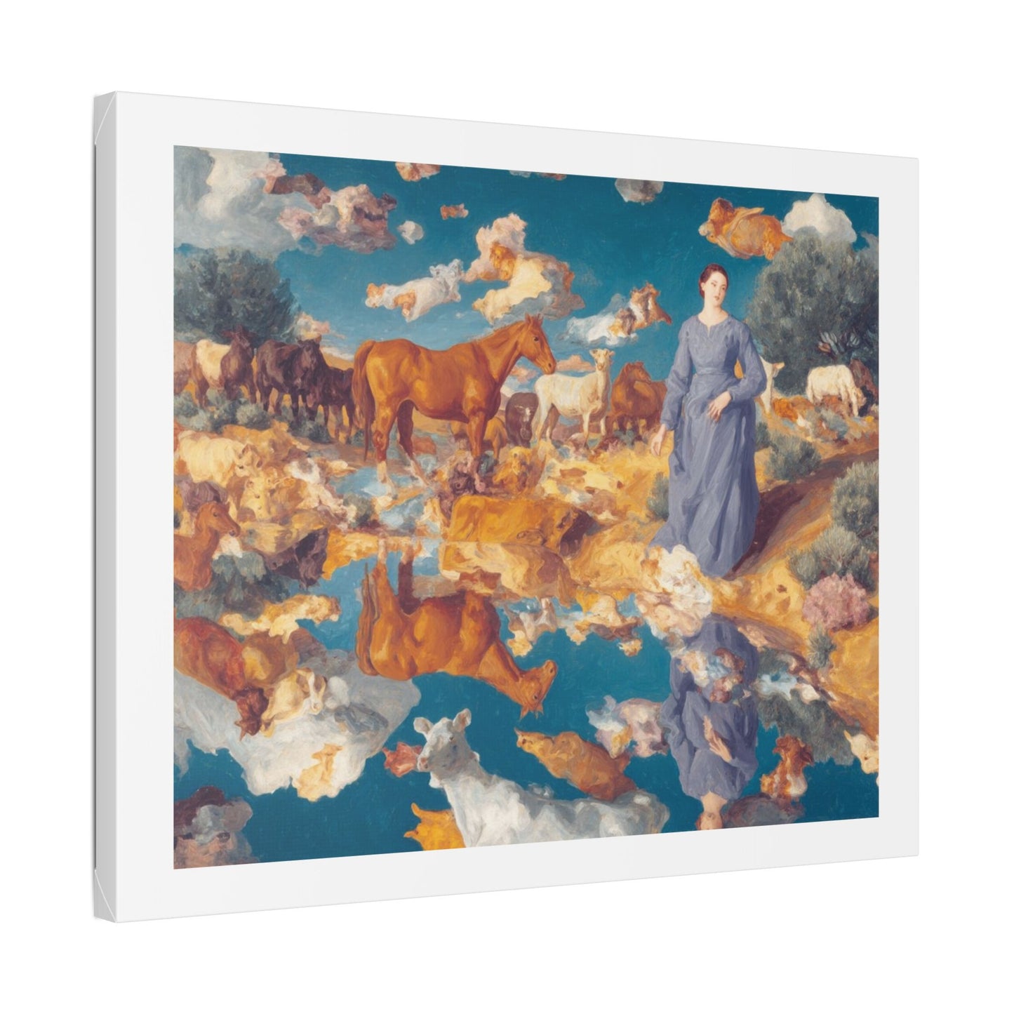 How the West Was Won VII 'Designed by AI' Canvas Art Print