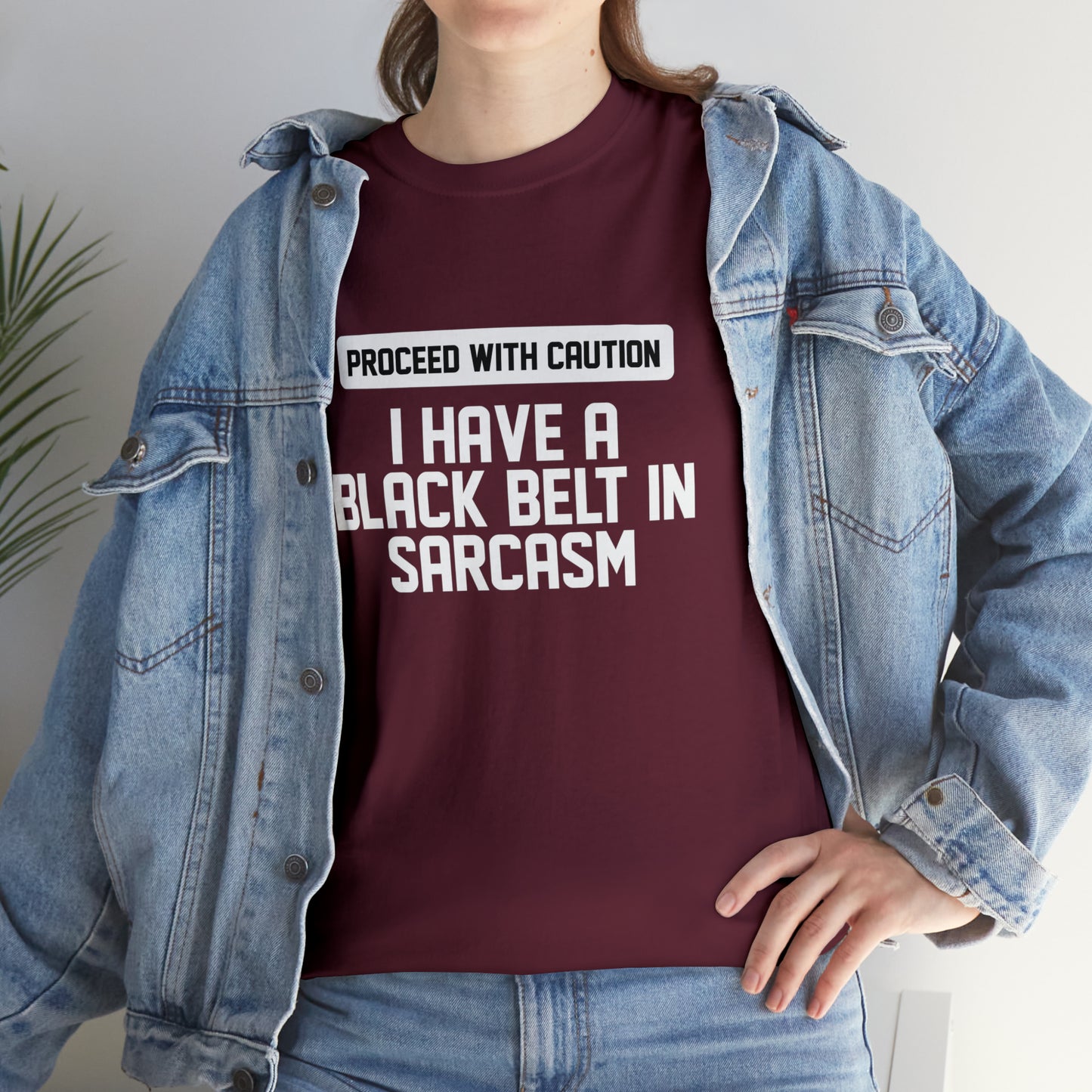 Black Belt In Sarcasm Funny T-Shirt