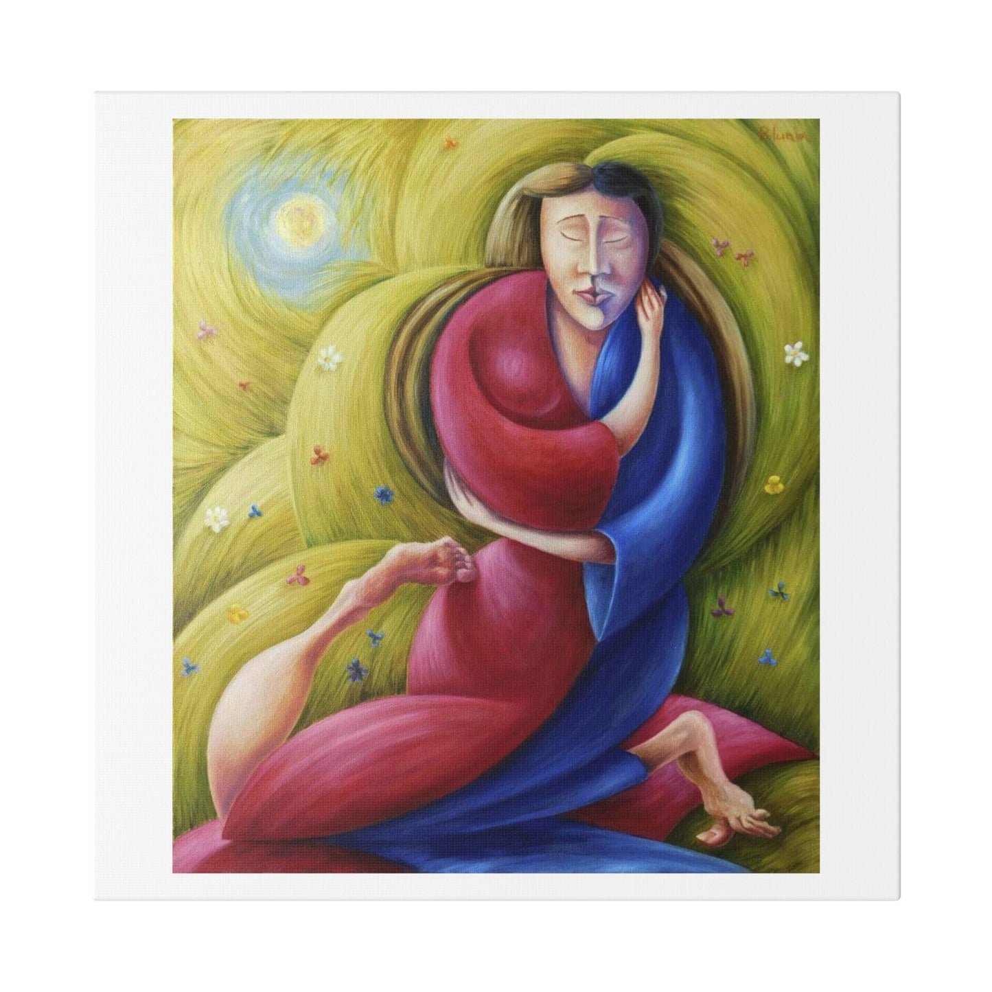 The Eternal Embrace 'Designed by AI' Canvas Art Print