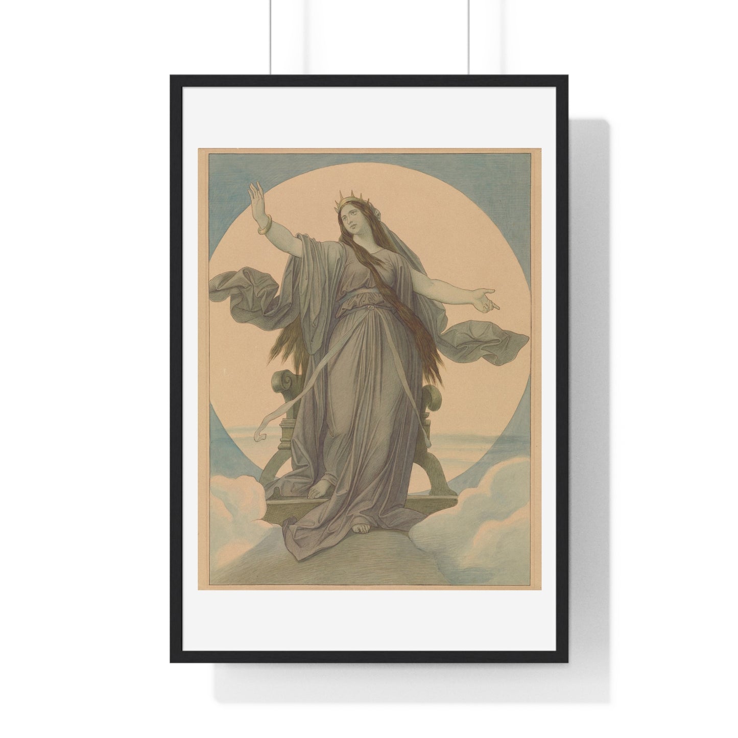 Queen of the Night (1864–1867) by Moritz von Schwind, from the Original, Framed Art Print