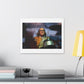 Benjamin Franklin Remixed for the 21st Century 'Designed by AI' Canvas Art Print