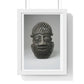 Hip Ornament Face, Black & White Photography, from the Original, Framed Art Print