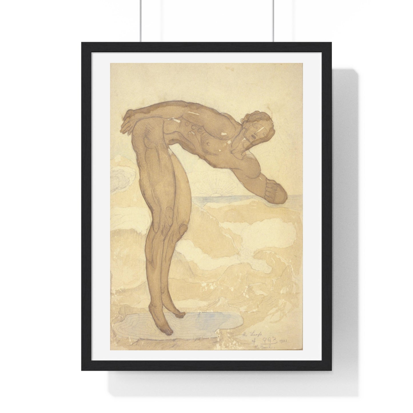 The Leap of the Soul (1921) by George Grey Barnard, from the Original, Framed Art Print