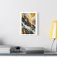 Storm Over Golden Mountains, Large Decor Art Print on Satin Canvas
