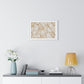 Beige Abstract Relaxing Decor Art, Large Framed Print