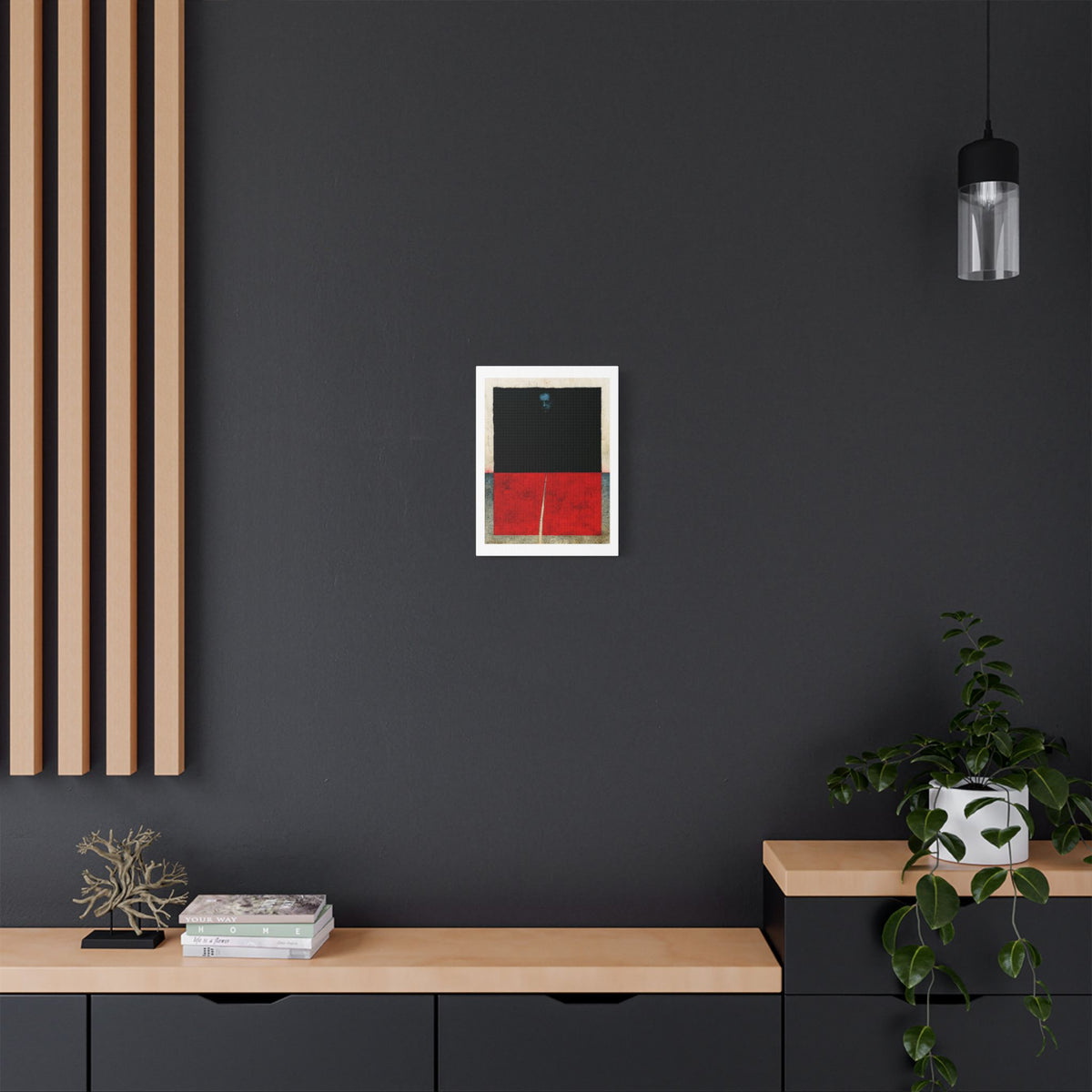 Darkness, Neo-Surrealism, Art Print on Satin Canvas, Stretched