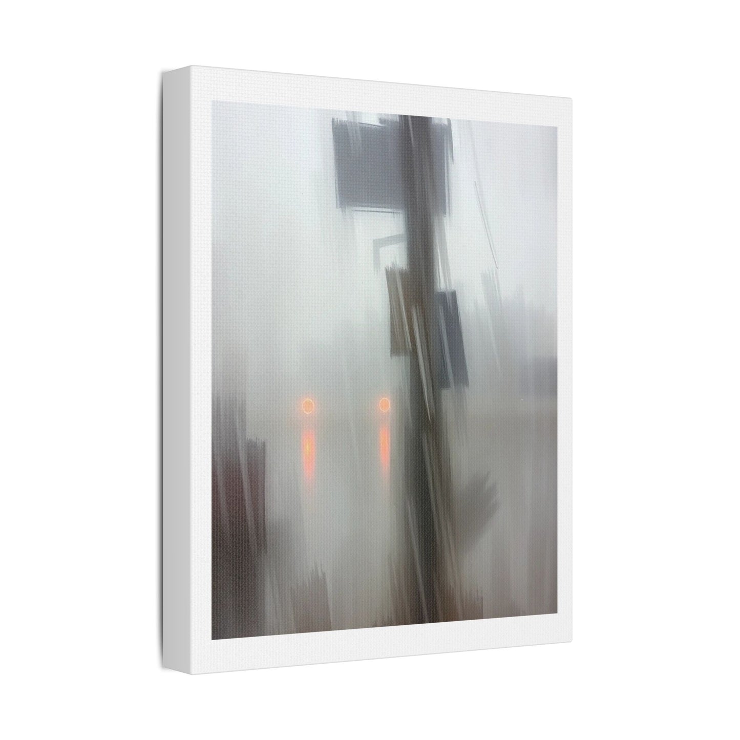 Faded Pastel Abstract Decor Art VI 'Designed by AI' Print on Canvas