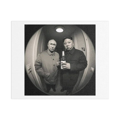 Hello United States, Open the Door! Photorealism 'Designed by AI', Art Print on Canvas