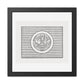 Antique Print of Japanese Birds, Flag Symbol Illustration, from the Original, Wooden Framed Print