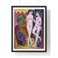 Two Nudes in a Room (1914) by Ernst Ludwig Kirchner, from the Original, Framed Art Print