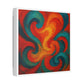 Bold Brush Strokes Representing a Swirling Jazz Performance 'Designed by AI' Canvas Art Print