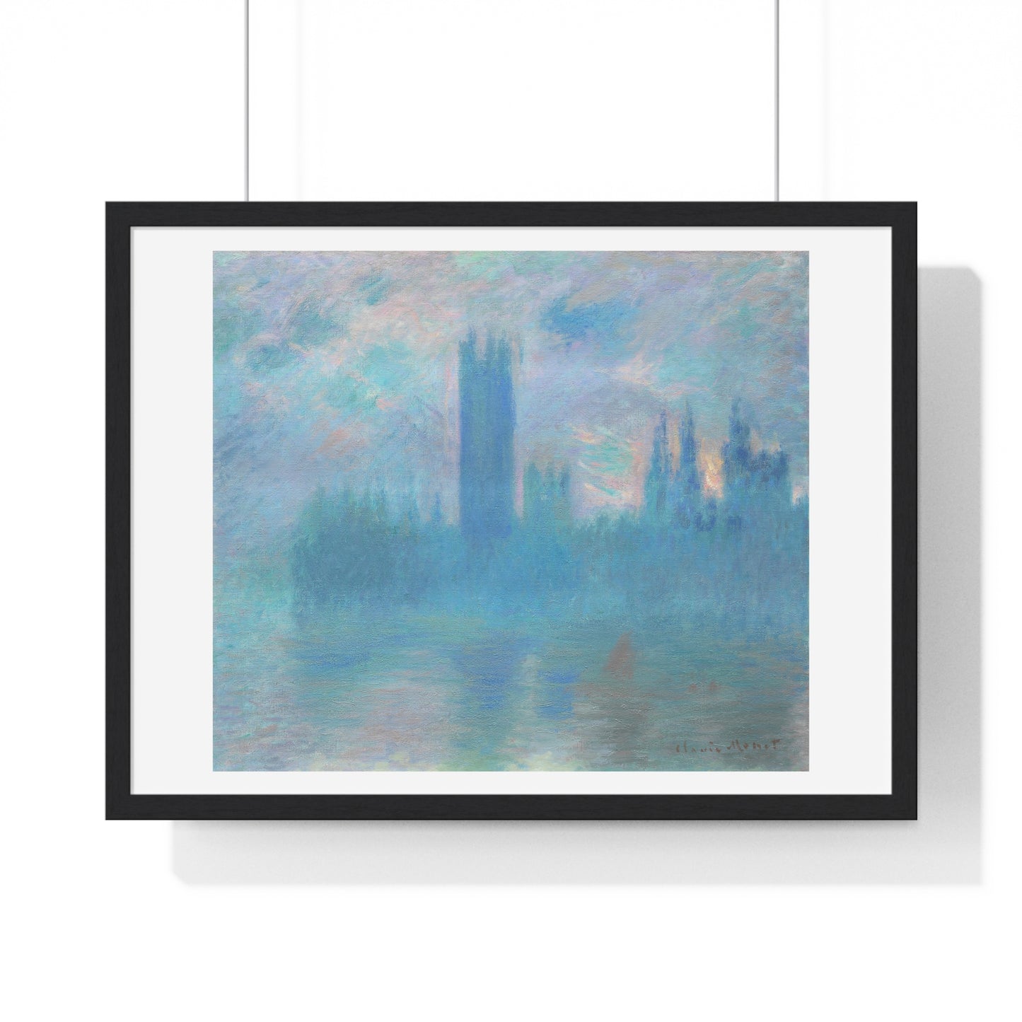 Houses of Parliament, London (1900–1901) by Claude Monet, from the Original, Framed Art Print