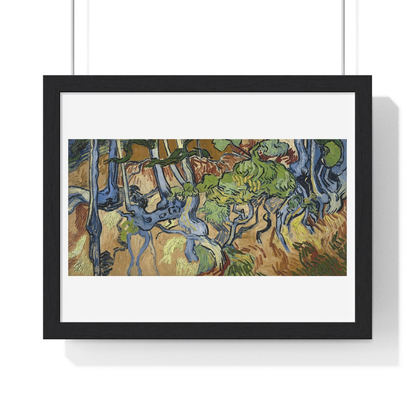 Tree Roots (1890) by Vincent Van Gogh, from the Original, Framed Art Print