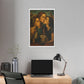 Morning Coffee 'Designed by AI' Satin Canvas Art Print