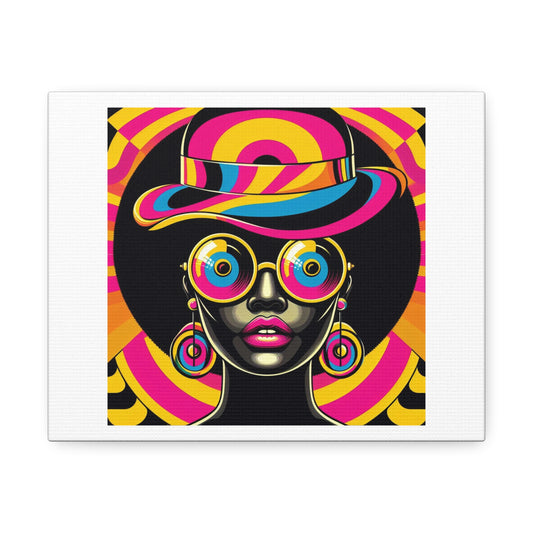 Black Magic Woman Art Print 'Designed by AI' on Canvas