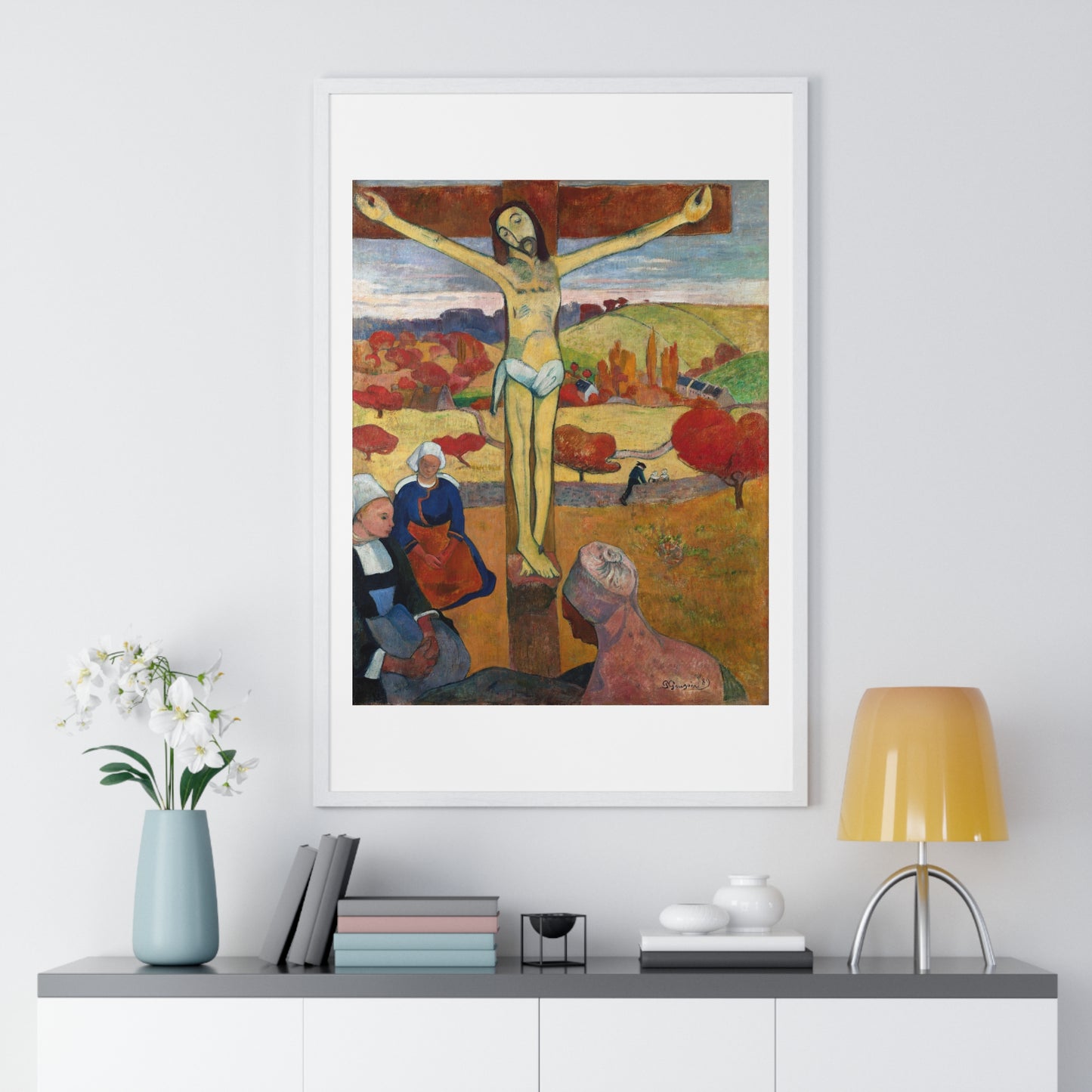 The Yellow Christ 'Le Christ Jaune' (1886) by Paul Gauguin, from the Original, Framed Art Print