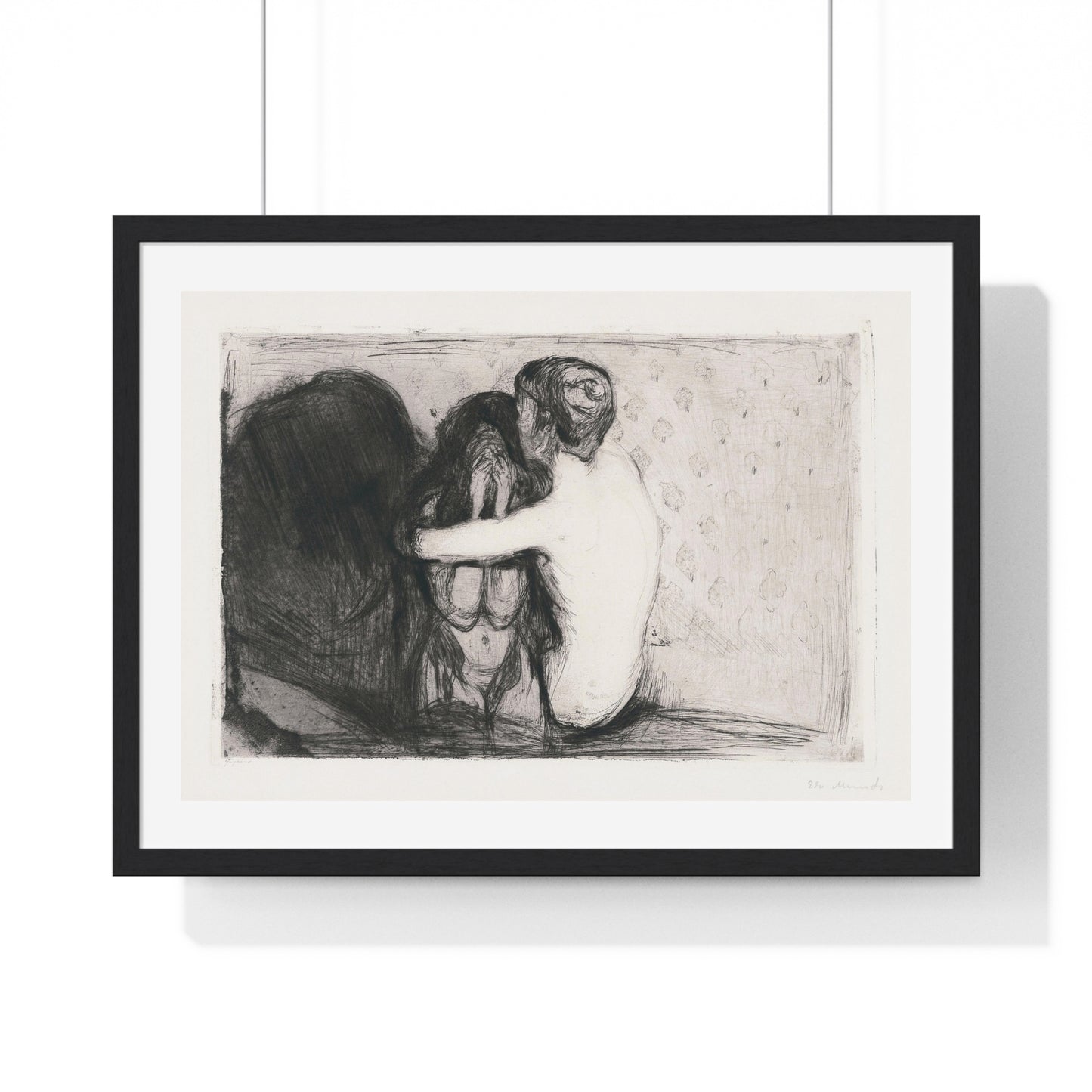 Consolation (1894) by Edvard Munch Framed Art Print