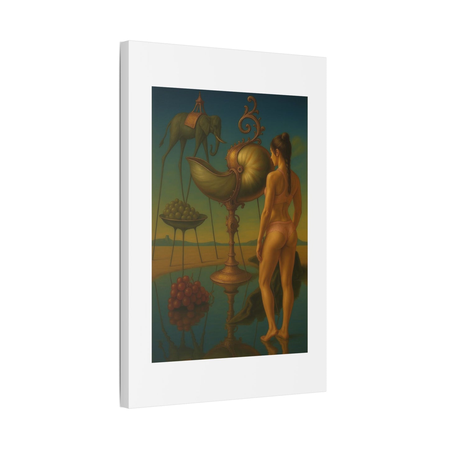 Waterfront Reality Distortion 'Designed by AI' Canvas Art Print