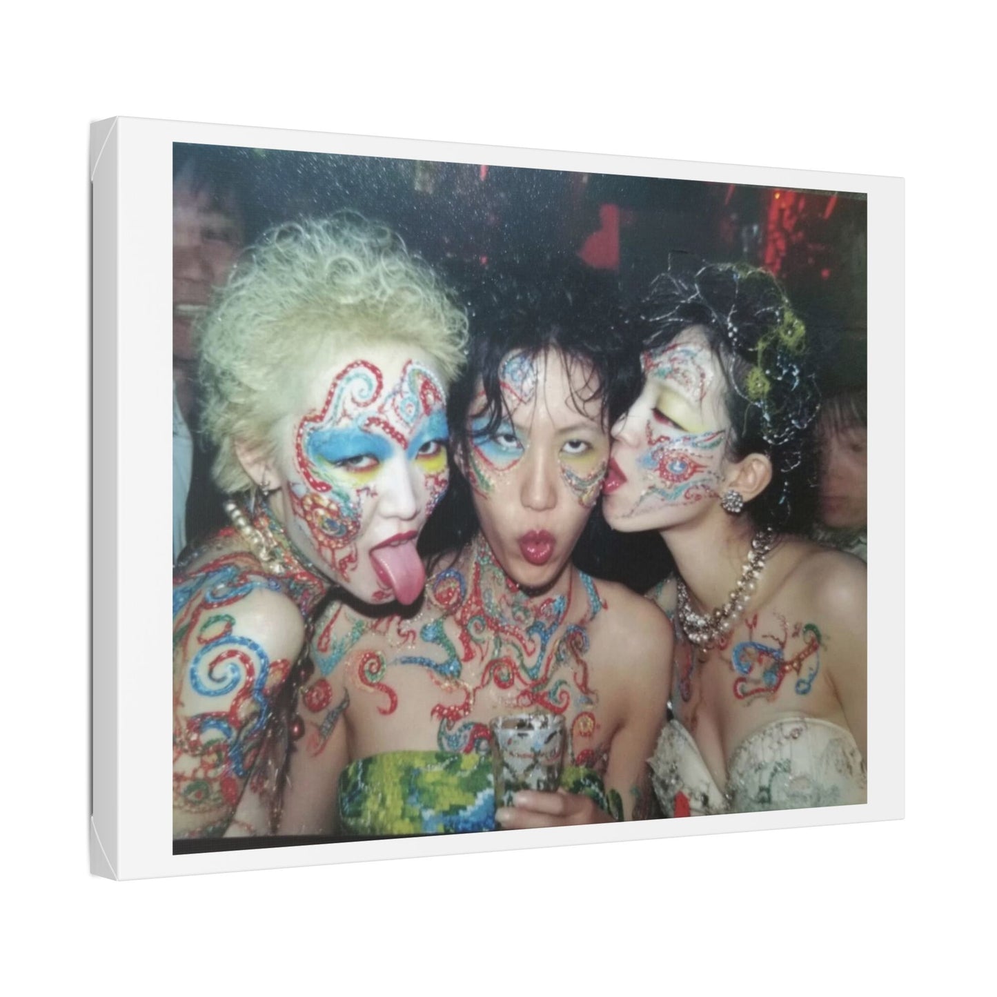 Psychedelic Japan III Abstract Art 'Designed by 'AI Canvas Art Print