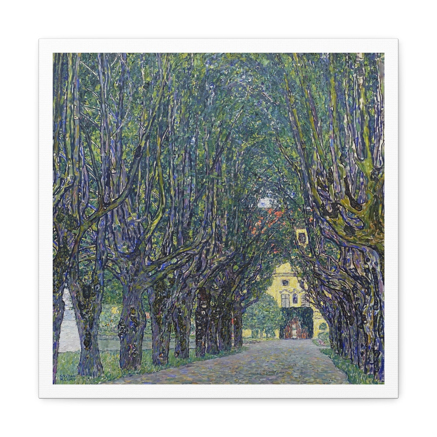 Allee at Schloss Kammer (1910) by Gustav Klimt, from the Original, Art Print on Canvas