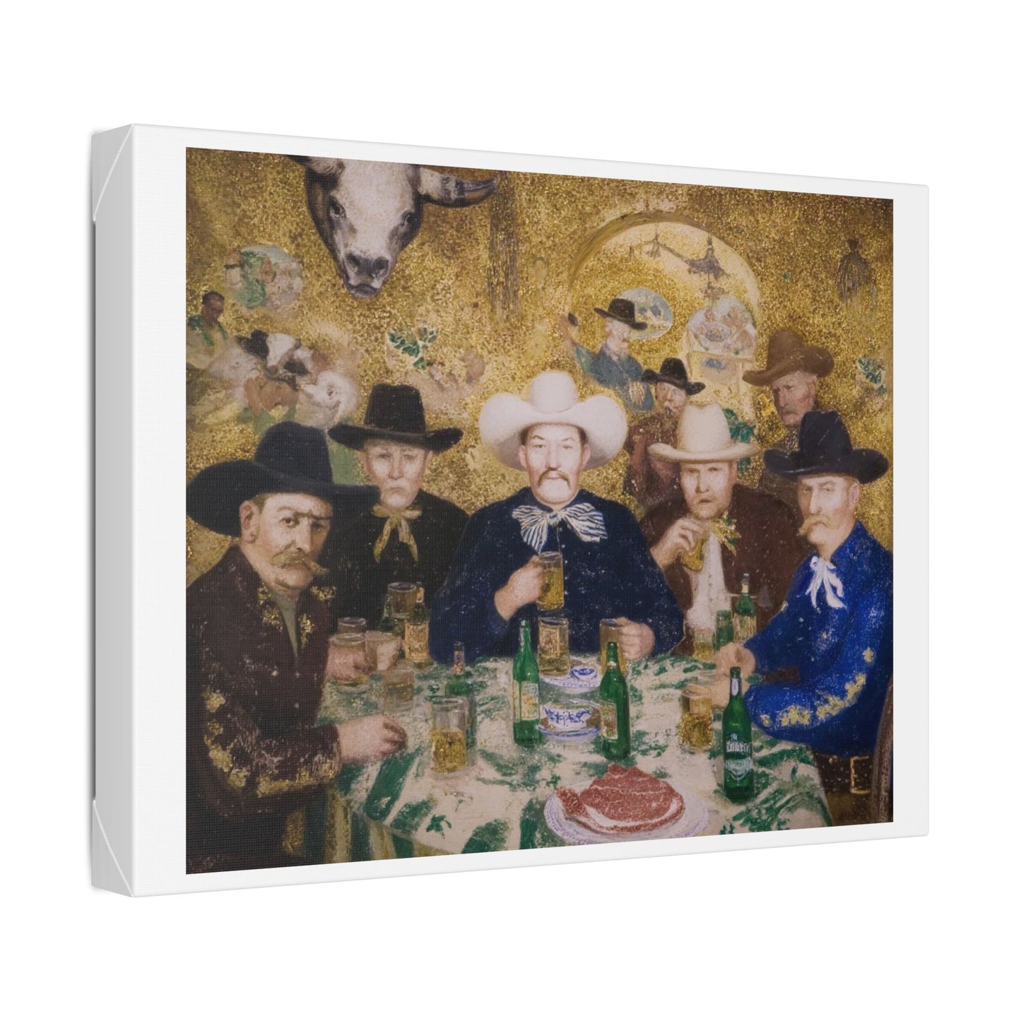 How the West Was Won VI 'Designed by AI' Canvas Art Print