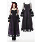 Dark in Love Lilith Bell-Sleeve Gothic Maxi Dress