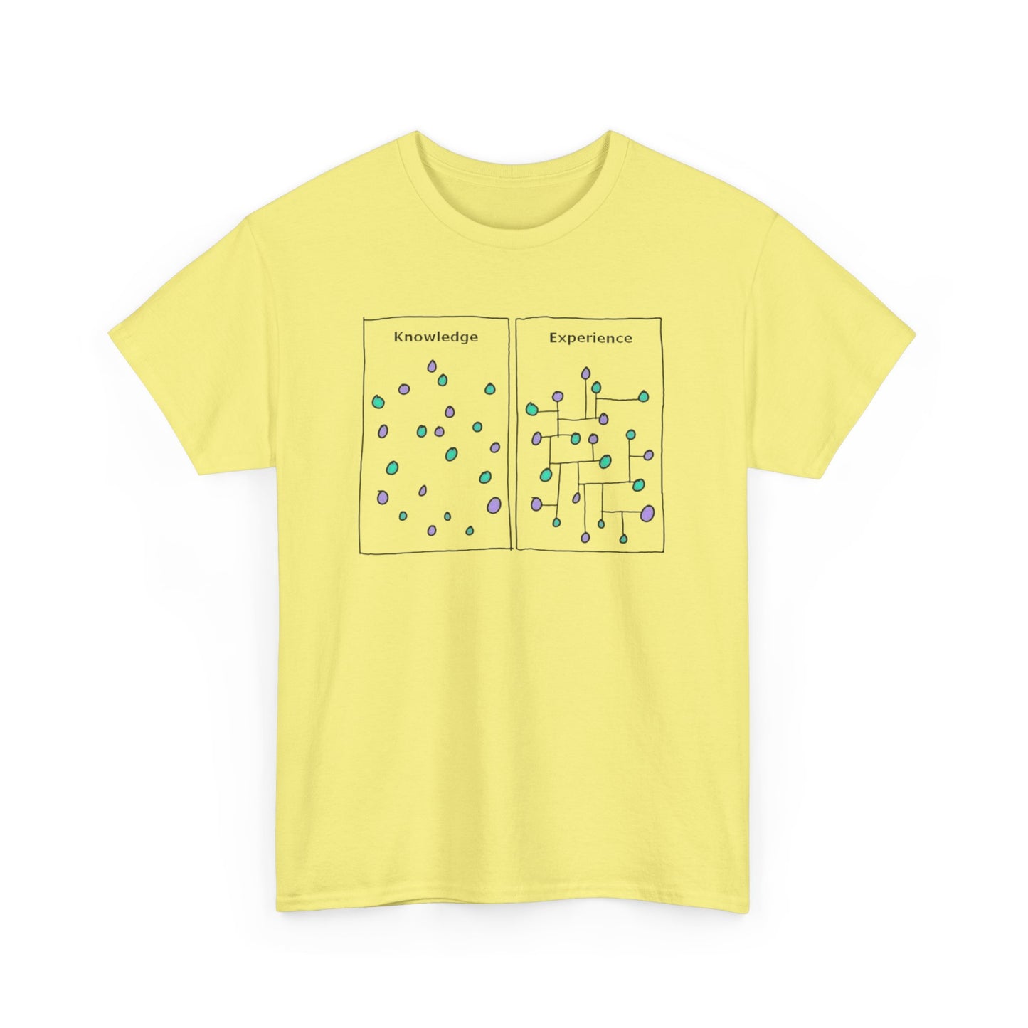 Knowledge Versus Experience, Cartoon Art T-Shirt