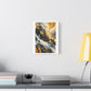 Storm Over Golden Mountains, Large Decor Art Print on Satin Canvas