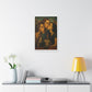Morning Coffee 'Designed by AI' Satin Canvas Art Print