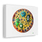 Monsters Inc Characters on a Giant Pizza Photorealism 'Designed by AI' Art Print on Canvas