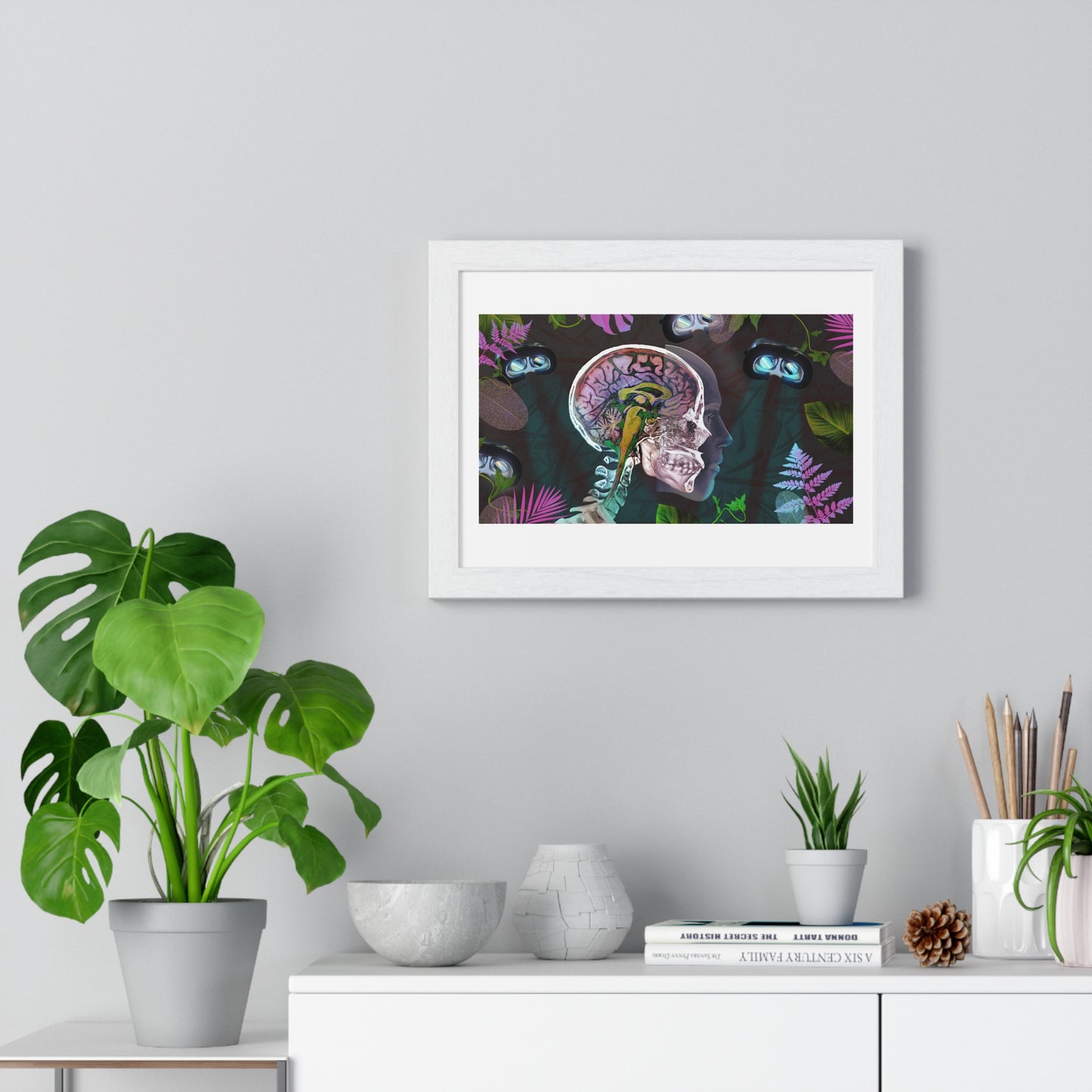 Psychedelics and Virtual Reality Art Framed Print